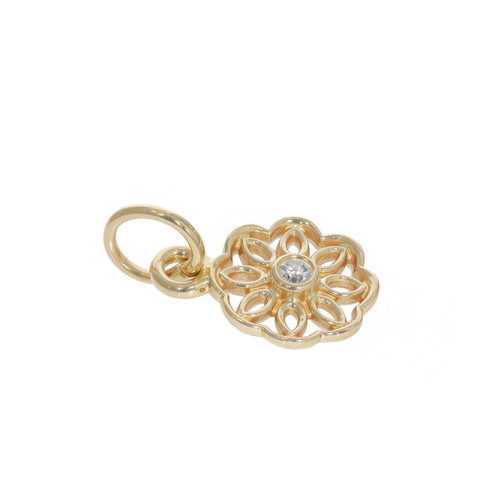 Pandantiv, Aur Galben, 14 k, 1.04 gr, cu Diamante, Cod Produs: 795528 - 2