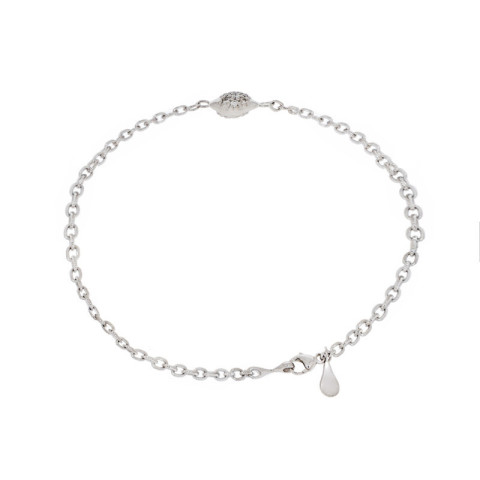 Bratara, Aur Alb, 18 k, 3.07 gr, cu Diamante, Cod Produs: 795533 - 1