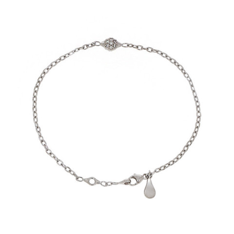 Bratara, Aur Alb, 18 k, 3.07 gr, cu Diamante, Cod Produs: 795533 - 2