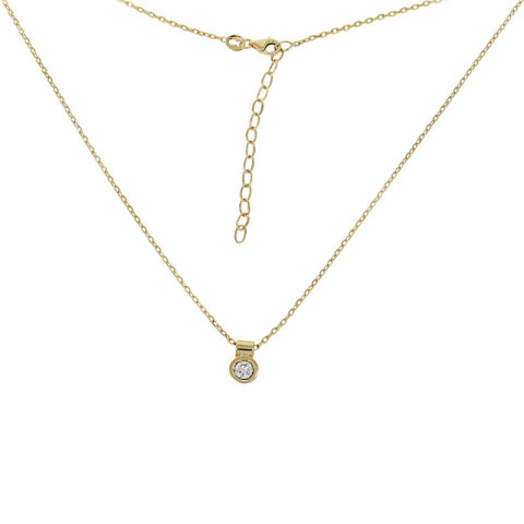 Colier, Aur Galben, 14 k, 3.89 gr, cu Diamante, Cod Produs: 796177 - 2