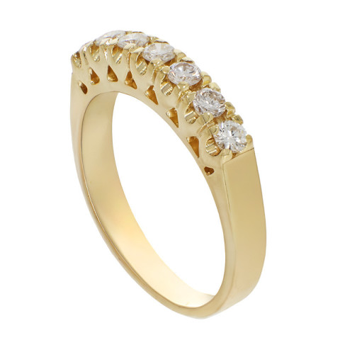 Inel, Aur Galben, 18 k, 4.4 gr, cu Diamante, Cod Produs: 798575 - 2