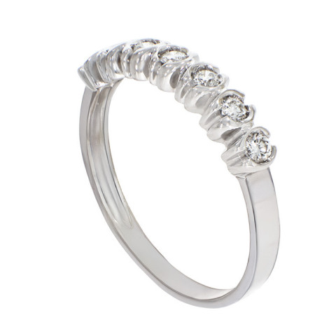 Inel, Aur Alb, 18 k, 3.41 gr, cu Diamante, Cod Produs: 799206 - 2