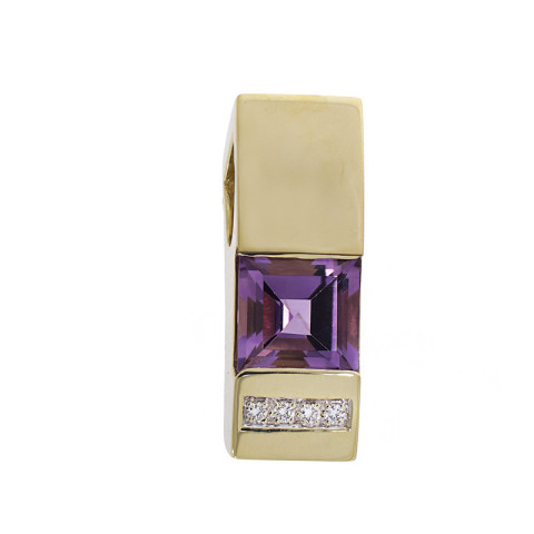 Pandantiv, Aur Galben, 14 k, 5.4 gr, cu Diamante, Cod Produs: 800743 - 2