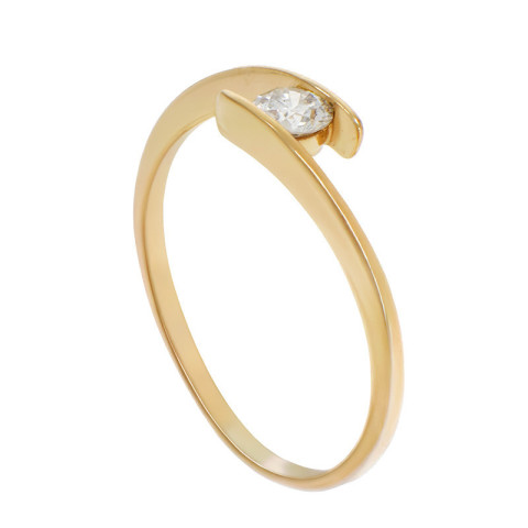 Inel De Logodna, Aur Galben, 18 k, 1.43 gr, cu Diamante, Cod Produs: 803372 - 2