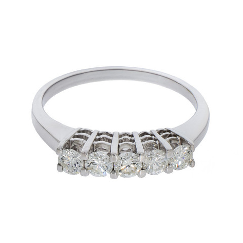 Inel, Aur Alb, 18 k, 3.26 gr, cu Diamante, Cod Produs: 803826 - 2