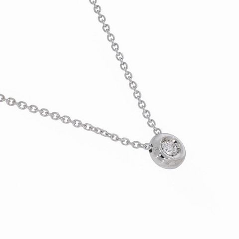 Colier, Aur Alb, 14 k, 2.07 gr, cu Diamante, Cod Produs: 808366 - 2