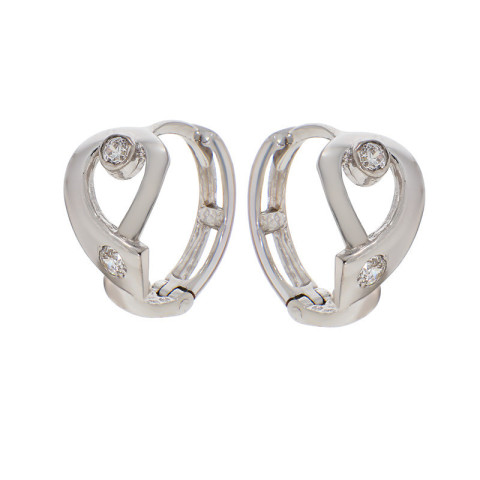 Cercei, Aur Alb, 14 k, 2.52 gr, Cod Produs: 809974 - 1