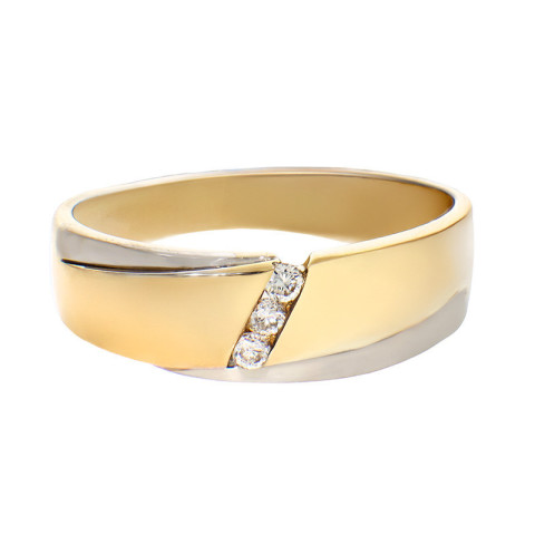 Inel, Aur Mixt, 14 k, 4.27 gr, cu Diamante, Cod Produs: 813541 - 2