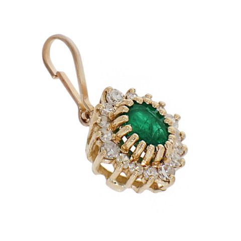 Pandantiv, Aur Galben, 18 k, 1.31 gr, cu Diamante, Cod Produs: 815506 - 2
