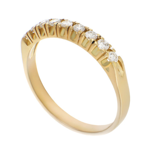 Inel, Aur Galben, 18 k, 2.58 gr, cu Diamante, Cod Produs: 816640 - 2