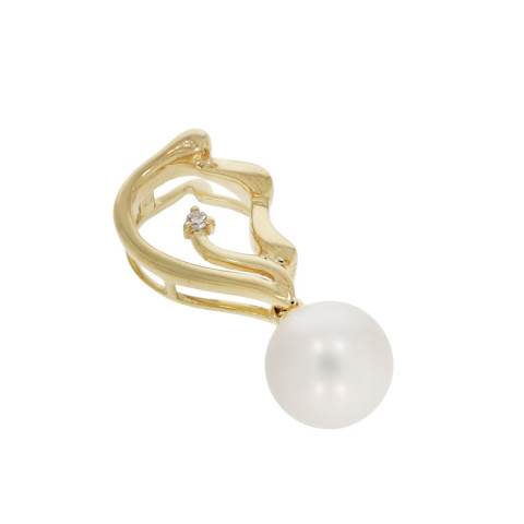 Pandantiv, Aur Galben, 18 k, 1.73 gr, cu Diamante, Cod Produs: 816752 - 2