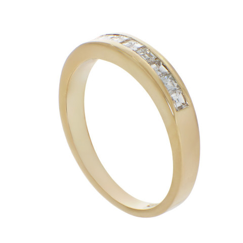 Inel, Aur Galben, 18 k, 3.95 gr, cu Diamante, Cod Produs: 817082 - 2