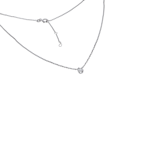Colier, Aur Alb, 14 k, 2.24 gr, cu Diamante, Cod Produs: 825153 - 2