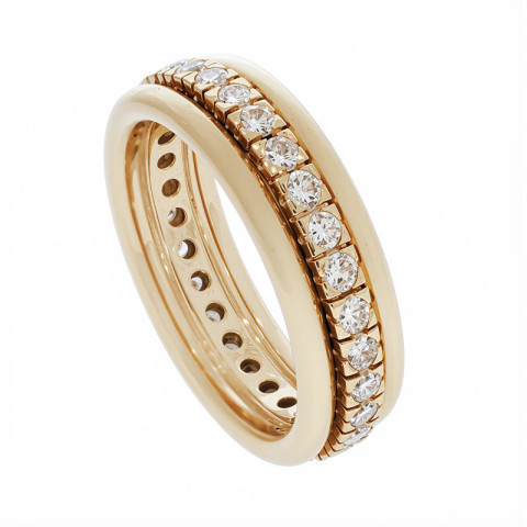 Inel, Aur Galben, 18 k, 9.2 gr, cu Diamante, Cod Produs: 832313 - 2