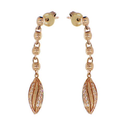 Cercei, Aur Roz, 14 k, 3.34 gr, Cod Produs: 832938 - 1