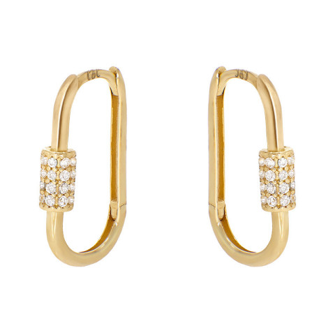 Cercei, Aur Galben, 14 k, 2.16 gr, Cod Produs: 834595 - 1