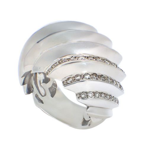 Inel, Aur Alb, 18 k, 13.58 gr, cu Diamante, Cod Produs: 835970 - 2