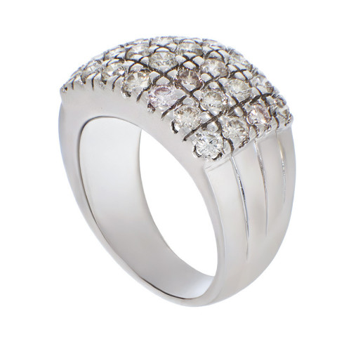 Inel, Aur Alb, 18 k, 12.03 gr, cu Diamante, Cod Produs: 835972 - 2