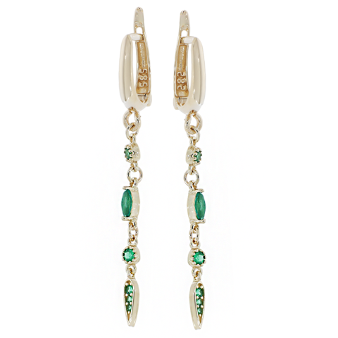 Cercei, Aur Galben, 14 k, 2.01 gr, Cod Produs: 836389 - 1