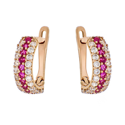 Cercei, Aur Roz, 14 k, 1.61 gr, Cod Produs: 836714 - 1