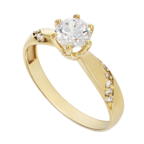 Inel De Logodna, Aur Galben, 14 k, 2.5 gr, Cod Produs: 838591 - 1
