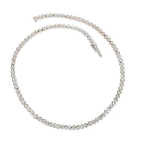 Colier, Aur Alb, 18 k, 40.63 gr, cu Diamante, Cod Produs: 839685 - 2