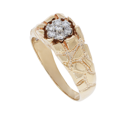 Inel, Aur Galben, 14 k, 6.12 gr, cu Diamante, Cod Produs: 841587 - 2