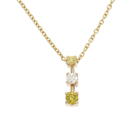 Colier, Aur Galben, 14 k, 3.92 gr, cu Diamante, Cod Produs: 842057 - 2