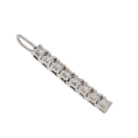 Pandantiv, Aur Alb, 14 k, 0.92 gr, cu Diamante, Cod Produs: 842715 - 2