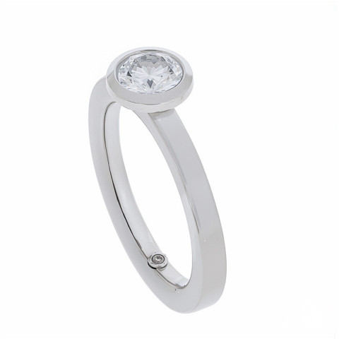 Inel, Aur Alb, 18 k, 8.25 gr, cu Diamante, Cod Produs: 845962 - 2