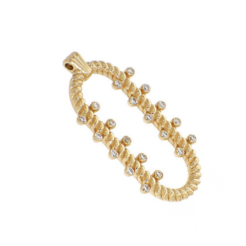 Pandantiv, Aur Galben, 18 k, 3.76 gr, cu Diamante, Cod Produs: 846416 - 2