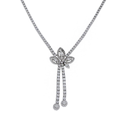 Colier, Aur Alb, 18 k, 24.26 gr, cu Diamante, Cod Produs: 850501 - 2