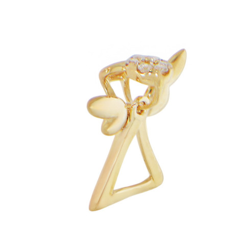 Pandantiv, Aur Galben, 14 k, 0.68 gr, cu Diamante, Cod Produs: 851636 - 2