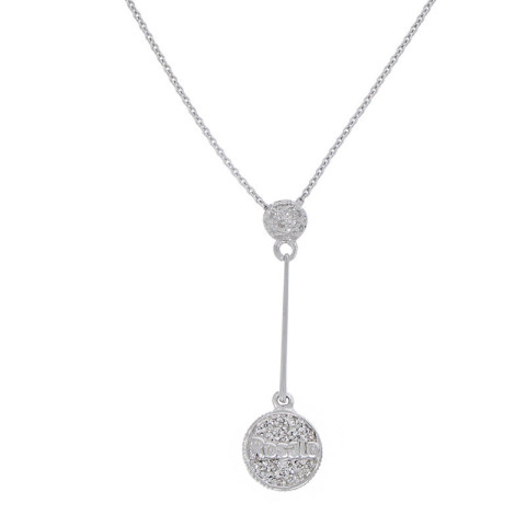 Colier, Aur Alb, 18 k, 4.62 gr, cu Diamante, Cod Produs: 853628 - 2