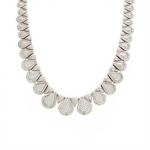 Colier, Aur Alb, 18 k, 94.08 gr, cu Diamante, Cod Produs: 856056 - 2