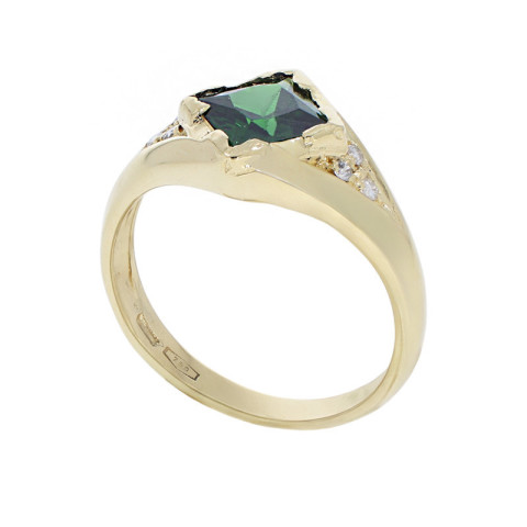 Inel, Aur Galben, 18 k, 3.76 gr, cu Diamante, Cod Produs: 859587 - 2
