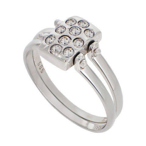 Inel, Aur Alb, 14 k, 4.05 gr, Cod Produs: 861131 - 1