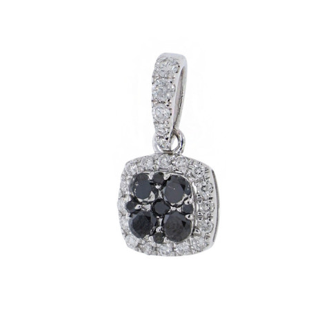 Pandantiv, Aur Alb, 18 k, 0.52 gr, cu Diamante, Cod Produs: 861874 - 2