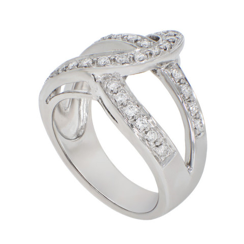 Inel, Aur Alb, 18 k, 9.83 gr, cu Diamante, Cod Produs: 863239 - 2