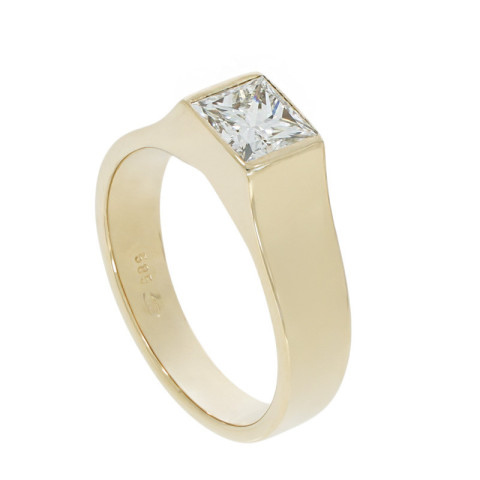 Inel, Aur Galben, 14 k, 4.85 gr, cu Diamante, Cod Produs: 865499 - 2