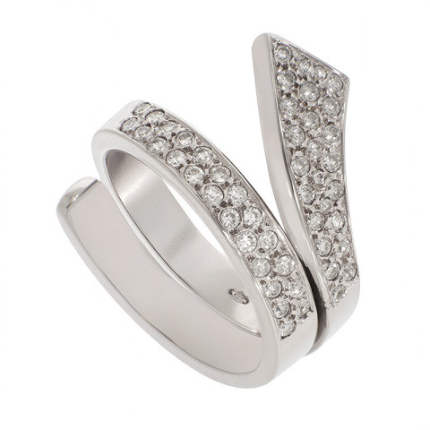 Inel, Aur Alb, 18 k, 10.2 gr, cu Diamante, Cod Produs: 866916 - 2