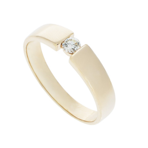 Inel, Aur Galben, 14 k, 3.59 gr, cu Diamante, Cod Produs: 868459 - 2